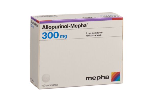 Allopurinol-Mepha Tabl 300 mg 100 Stk