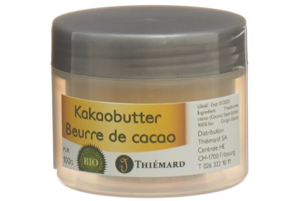 Thiémard Beurre de cacao 100 % pur bio 100 g