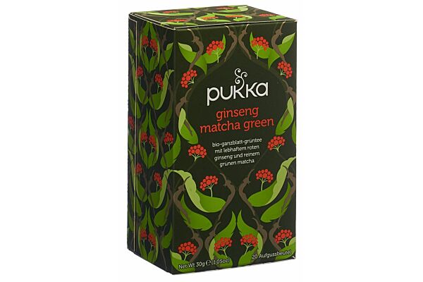 Pukka Ginseng Matcha Green Tee Bio Btl 20 Stk