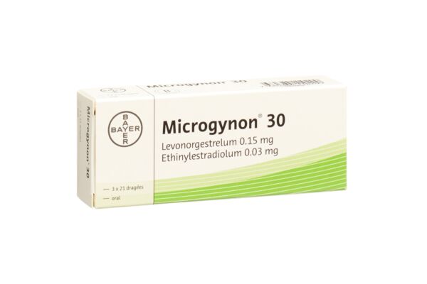 Microgynon 30 drag 3 x 21 pce