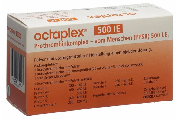 Octaplex 500 Trockensub mit Solvens Durchstf
