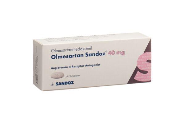 Olmésartan Sandoz cpr pell 40 mg 28 pce