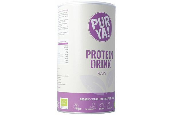 Purya! Vegan Protein Drink Raw Energy Raw Bio 550 g