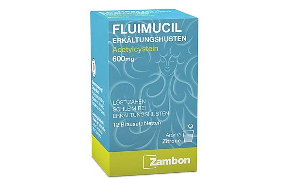 Fluimucil Erkältungshusten Brausetabl 600 mg 12 Stk