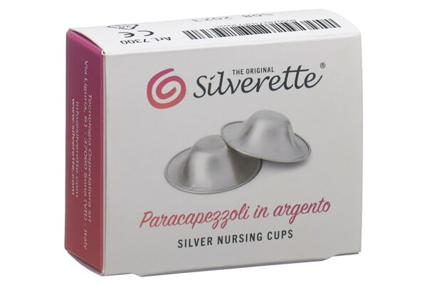 Silverette coupelles d'allaitement en argent 2 pce