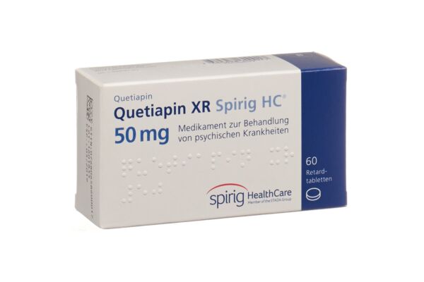 Quetiapin XR Spirig HC Ret Tabl 50 mg 60 Stk