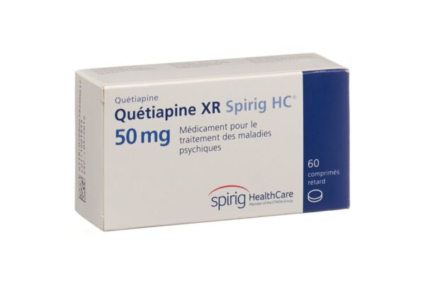 Quétiapine XR Spirig HC cpr ret 50 mg 60 pce