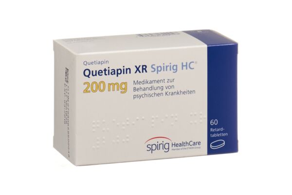 Quetiapin XR Spirig HC Ret Tabl 200 mg 60 Stk