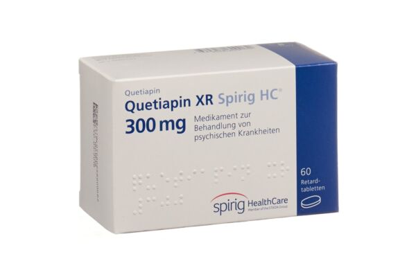 Quétiapine XR Spirig HC cpr ret 300 mg 60 pce