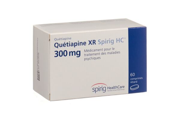 Quétiapine XR Spirig HC cpr ret 300 mg 60 pce
