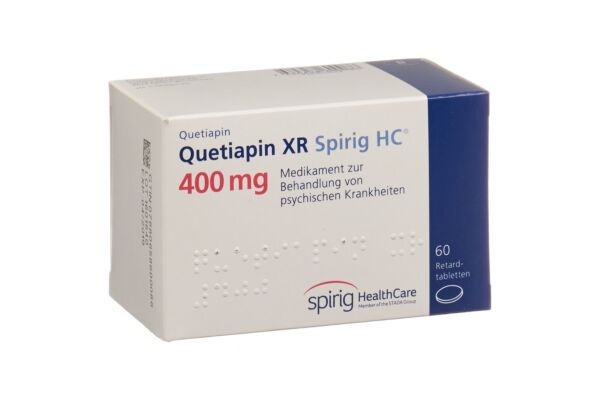 Quetiapin XR Spirig HC Ret Tabl 400 mg 60 Stk