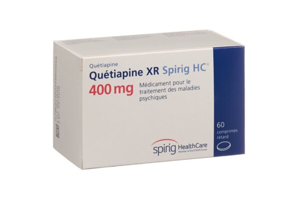 Quétiapine XR Spirig HC cpr ret 400 mg 60 pce
