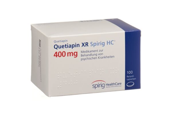 Quétiapine XR Spirig HC cpr ret 400 mg 100 pce