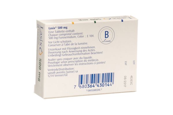 Lasix Tabl 500 mg 20 Stk