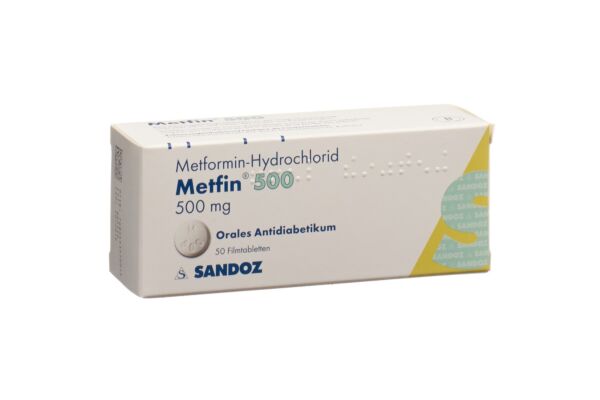 Metfin cpr pell 500 mg 50 pce