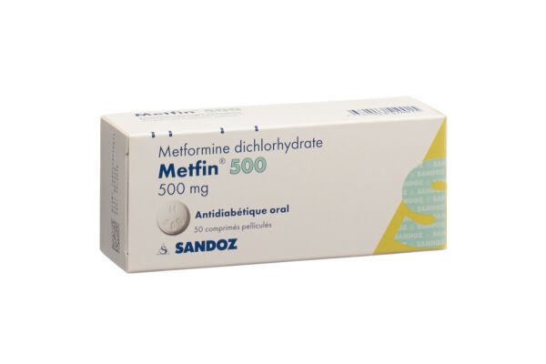 Metfin Filmtabl 500 mg 50 Stk