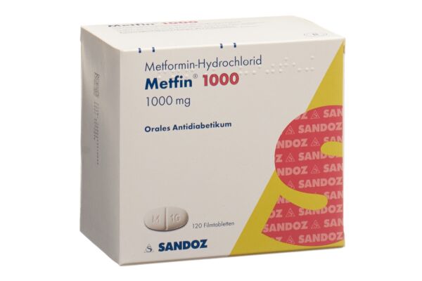 Metfin cpr pell 1000 mg 120 pce