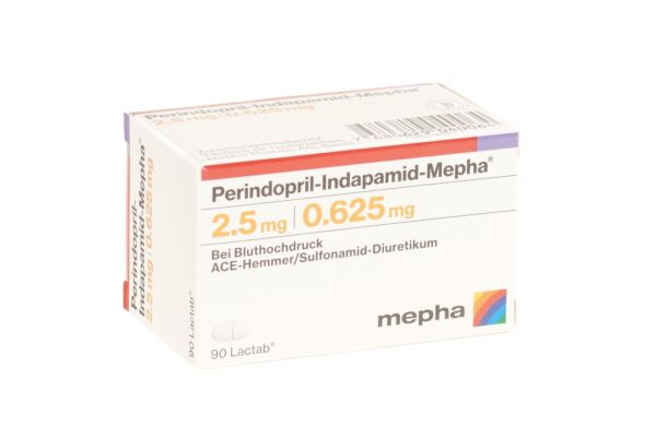 Perindopril-Indapamid-Mepha Filmtabl 2.5/0.625 mg Ds 90 Stk