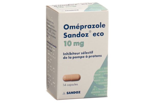 Oméprazole Sandoz eco caps 10 mg bte 14 pce