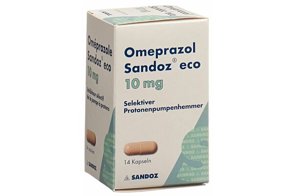Oméprazole Sandoz eco caps 10 mg bte 14 pce