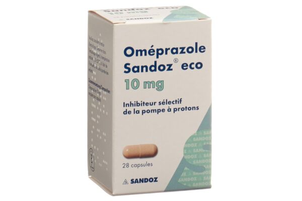 Oméprazole Sandoz eco caps 10 mg bte 28 pce