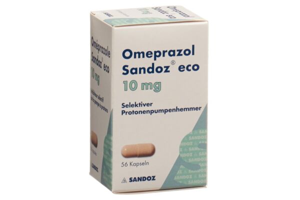 Omeprazol Sandoz eco Kaps 10 mg Ds 56 Stk