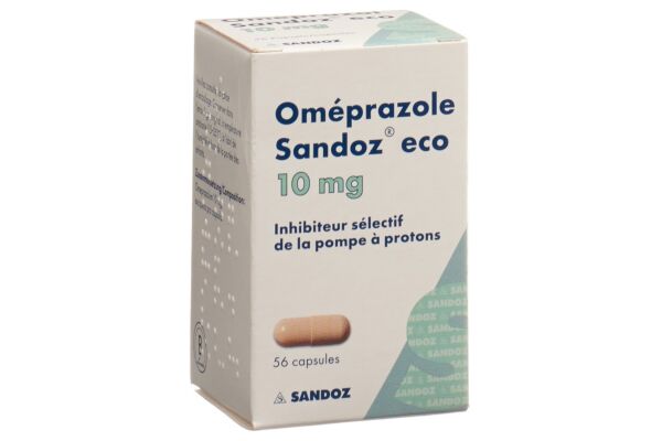 Omeprazol Sandoz eco Kaps 10 mg Ds 56 Stk