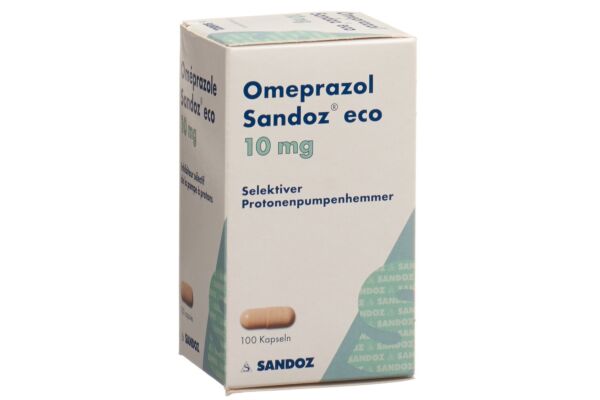Omeprazol Sandoz eco Kaps 10 mg Ds 100 Stk
