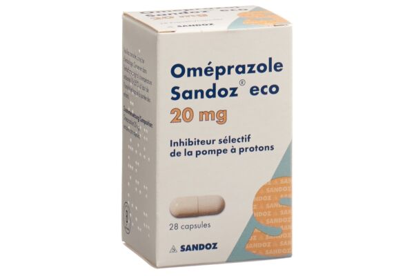 Omeprazol Sandoz eco Kaps 20 mg Ds 28 Stk