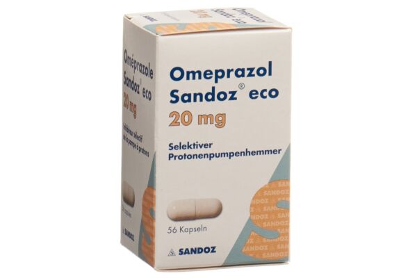 Oméprazole Sandoz eco caps 20 mg bte 56 pce