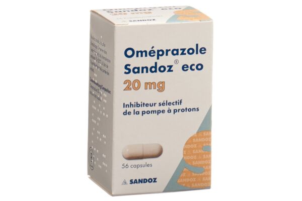 Oméprazole Sandoz eco caps 20 mg bte 56 pce