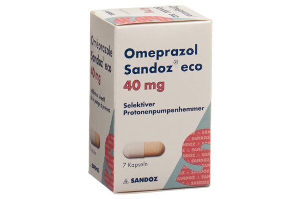 Omeprazol Sandoz eco Kaps 40 mg Ds 7 Stk