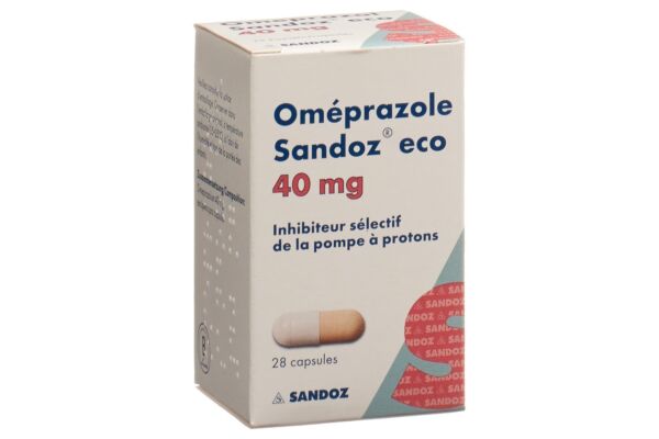 Oméprazole Sandoz eco caps 40 mg bte 28 pce