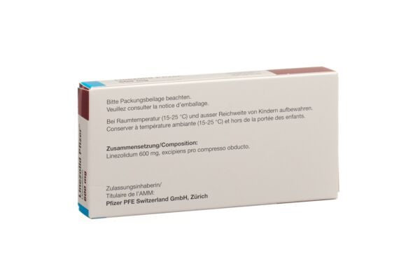Linezolid Pfizer Filmtabl 600 mg 10 Stk