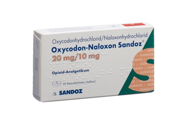 Oxycodone-Naloxone Sandoz cpr ret 20 mg/10 mg 30 pce