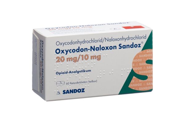 Oxycodone-Naloxone Sandoz cpr ret 20 mg/10 mg 60 pce