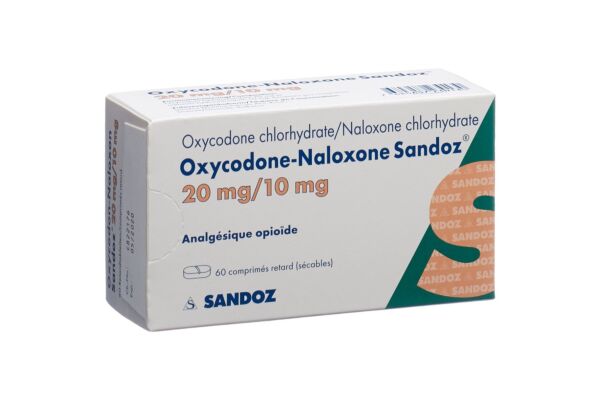 Oxycodon-Naloxon Sandoz Ret Tabl 20 mg/10 mg 60 Stk