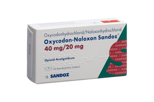 Oxycodone-Naloxone Sandoz cpr ret 40 mg/20 mg 30 pce