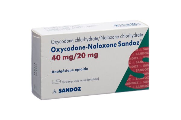 Oxycodone-Naloxone Sandoz cpr ret 40 mg/20 mg 30 pce