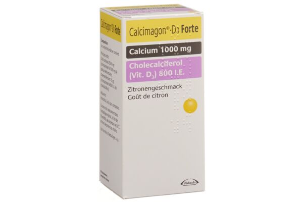 Calcimagon D3 Forte Kautabl Zitrone Ds 90 Stk