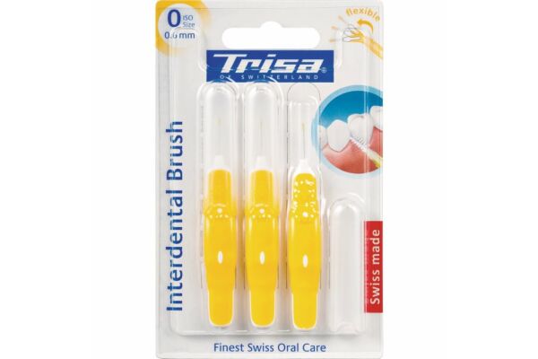 Trisa Interdental Brush ISO 0 0.6mm 3 pce