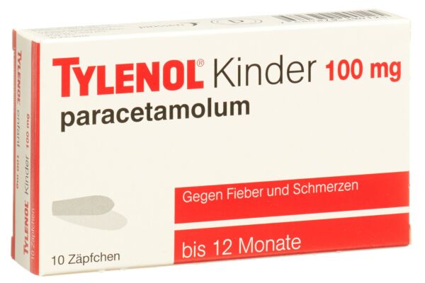 Tylenol enfants supp 100 mg 10 pce