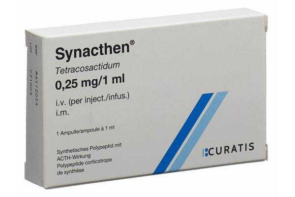 Synacthen prép inj perf 0.25 mg/ml i.m./i.v. amp 1 ml