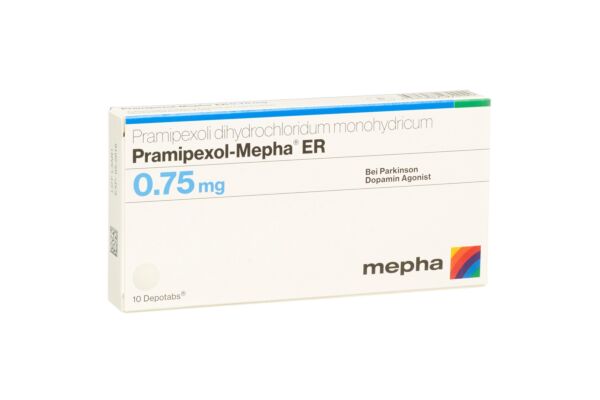 Pramipexol-Mepha ER Depotabs 0.75 mg 10 Stk