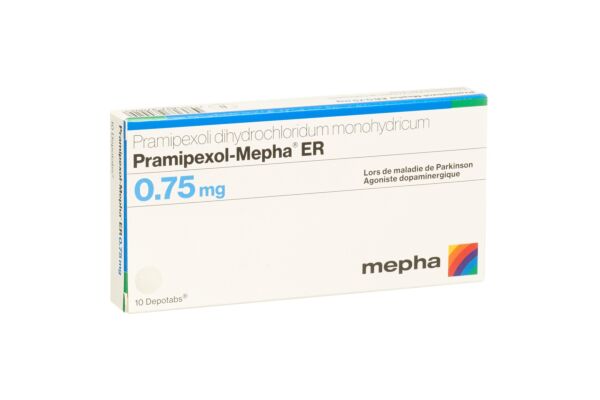 Pramipexol-Mepha ER Depotabs 0.75 mg 10 Stk