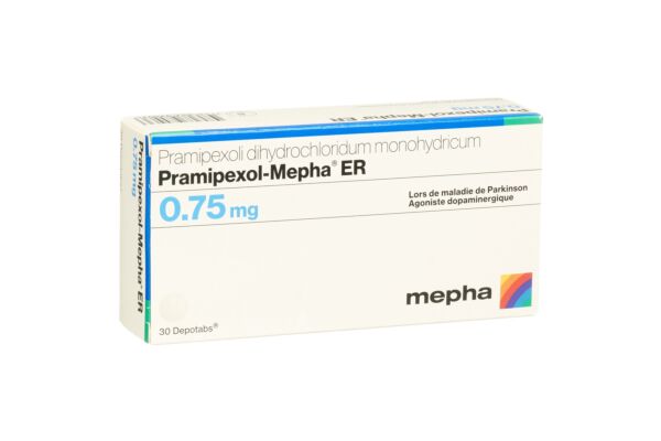Pramipexol-Mepha ER depotabs 0.75 mg 30 pce