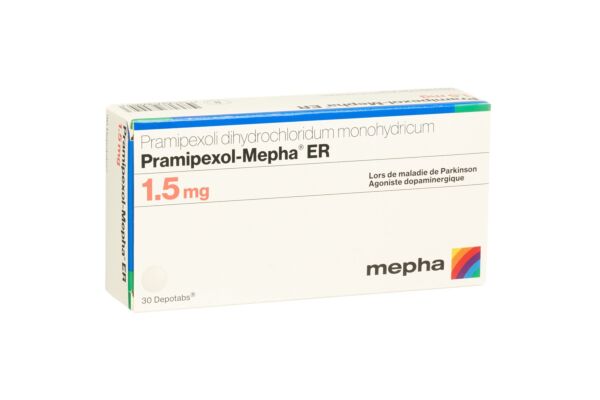 Pramipexol-Mepha ER depotabs 1.5 mg 30 pce