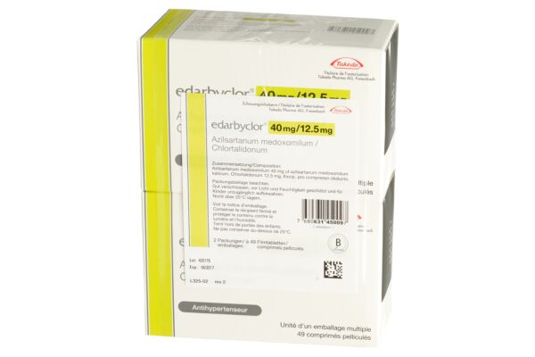 Edarbyclor cpr pell 40/12.5 mg blist 28 pce
