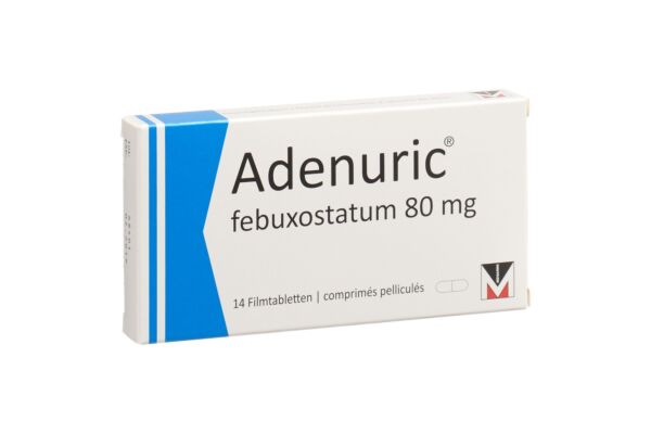 Adenuric cpr pell 80 mg 14 pce