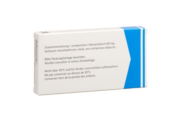Adenuric cpr pell 80 mg 28 pce